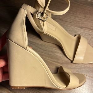 Beige Forever 21 Wedges (Size 7)